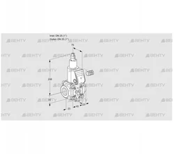 VAS125R/LQ (88013624) Газовый клапан Kromschroder