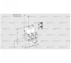 VCG1E15R/15R05NGEKL6/PPPP/MMMM (88104217) Клапан с регулятором соотношения Kromschroder