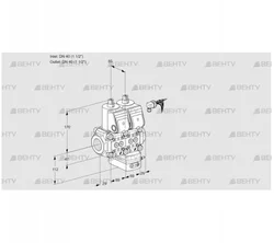 VCG2E40R/40R05NGEWR3/PPPP/PPPP (88101074) Клапан с регулятором соотношения Kromschroder