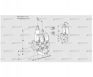 VCD2E40R/40R05LD-25WR3/PPPP/BSPP (88100468) Регулятор давления Kromschroder