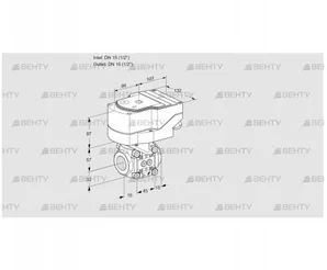 IFC1T15/15N05-15PPMM/40A2A (88301691) Регулирующий клапан с сервоприводом Kromschroder