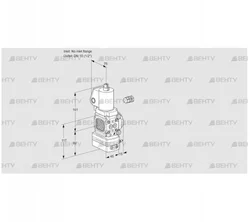 VAD1-/15R/NPGL-25B (88027520) Газовый клапан с регулятором давления Kromschroder