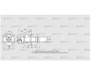 BIC 100RB-350/385-(109)E (84199343) Газовая горелка Kromschroder