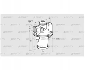 GIK 25TN02-5B (03155141) Регулятор соотношения газ/воздух Kromschroder