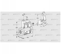 VCS8100F05NNWR3E/PPZ-/PPEP (88207004) Сдвоенный газовый клапан Kromschroder