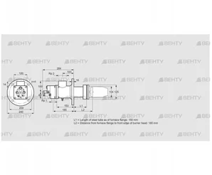 BIC 100RG-150/185-(40)ER (84033511) Газовая горелка Kromschroder