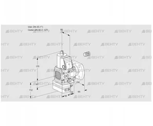 VAD2E25R/40F05FD-50VWR/PP/PP (88102218) Газовый клапан с регулятором давления Kromschroder