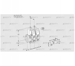 VCS1E20R/20R05NNWR/-2PP/MMMM (88105256) Сдвоенный газовый клапан Kromschroder