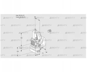 VAD3E50F/50F05FD-100WR/PP/PP (88106193) Газовый клапан с регулятором давления Kromschroder