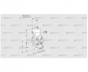 VAV125R/NWGLAK (88008710) Газовый клапан с регулятором соотношения Kromschroder