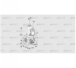 VAS7T80A05NQE/VP/PP (88206680) Газовый клапан Kromschroder