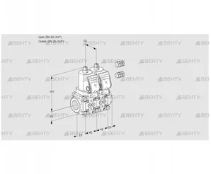 VCS1E20R/20R05NNWSR3/PPPP/PPPP (88102653) Сдвоенный газовый клапан Kromschroder