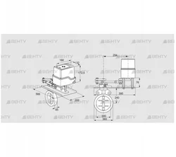 IDR300Z03D650GDW/50-07W7E (88303771) Дроссельная заслонка Kromschroder