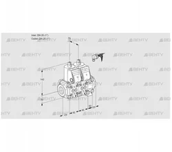 VCS1E25R/25R05NNO14WR/PPPP/MMMM (88107597) Сдвоенный газовый клапан Kromschroder