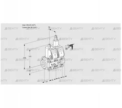 VCS1E20R/20R05NLWR/MMPP/MMPP (88104538) Сдвоенный газовый клапан Kromschroder