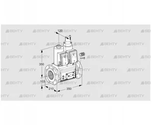 VCS8100F05NLQR3E/PPPP/PPPP (88203546) Сдвоенный газовый клапан Kromschroder