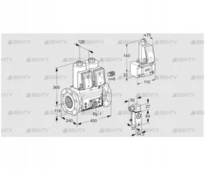 VCS9125F05NNAR3E/PPEP/3-B- (88202631) Сдвоенный газовый клапан Kromschroder