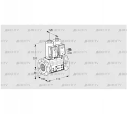 VCS780F05NNKGR3E/PPPP/PPEP (88207912) Сдвоенный газовый клапан Kromschroder