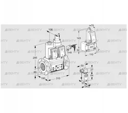 VCS780F05NLWRE/P2PP/PPZ- (88204620) Сдвоенный газовый клапан Kromschroder