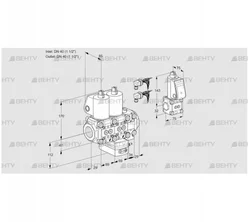 VCG2E40R/40R05NGEVWL6/PPBS/PPPP (88105228) Клапан с регулятором соотношения Kromschroder