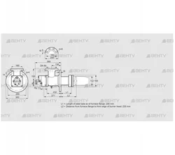 BIC 140LB-200/235-(60)E (84035330) Газовая горелка Kromschroder