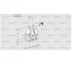 VCS1E20R/20R05NNWR/PPPP/PPPP (88100784) Сдвоенный газовый клапан Kromschroder