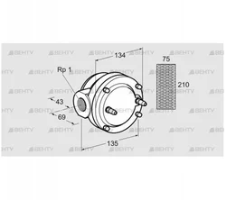 GFK 25R40-6 (81937200) Газовый фильтр Kromschroder