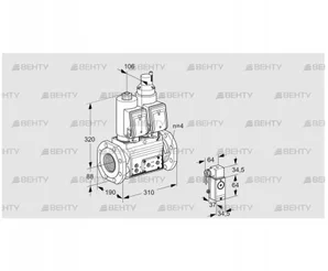 VCS7T80A05NLQSRE/3-P4/PPVP (88203255) Сдвоенный газовый клапан Kromschroder