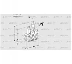 VCS1E15R/15R05NLWR/PPPP/PPPP (88100874) Сдвоенный газовый клапан Kromschroder