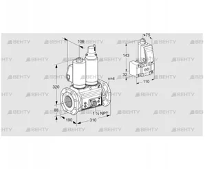 VCS7T80A05NLQGLE/PPVP/PPB- (88206749) Сдвоенный газовый клапан Kromschroder