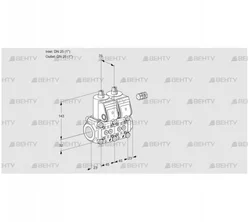 VCS1E25R/25R05NNKR3/PPPP/PPPP (88101915) Сдвоенный газовый клапан Kromschroder