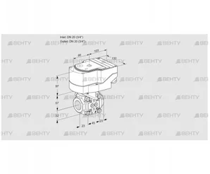 IFC1T20/20N05-15PPPP/20-60Q3E (88301738) Регулирующий клапан с сервоприводом Kromschroder