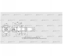 BIC 100HB-0/35-(37E)E (84199304) Газовая горелка Kromschroder