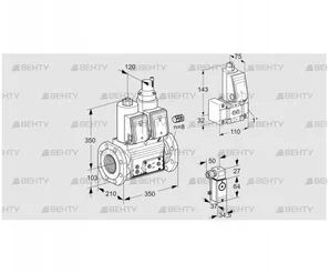 VCS8100F05NLWR3E/P3PP/PPZ- (88204984) Сдвоенный газовый клапан Kromschroder