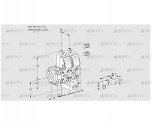 VCG2E40R/40R05F2NGEWR3/PPPP/2-PP (88102788) Клапан с регулятором соотношения Kromschroder