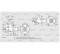 BIO 125RBL-150/135-(17)E (84023020) Газовая горелка Kromschroder