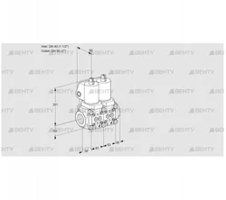 VCS3T40N/50N05NNQSL/PPPP/PPPP (88106850) Сдвоенный газовый клапан Kromschroder