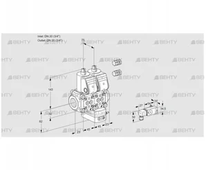 VCG1E20R/20R05NGEWR3/3-PP/2-PP (88107029) Клапан с регулятором соотношения Kromschroder