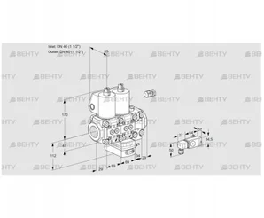 VCG2E40R/40R05NGNVWL/-3PP/3-PP (88105490) Клапан с регулятором соотношения Kromschroder