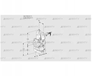 VAD125R/NW-100A (88020472) Газовый клапан с регулятором давления Kromschroder