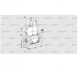 VCS780F05NLWL3B/PPPP/MPPP (88205235) Сдвоенный газовый клапан Kromschroder