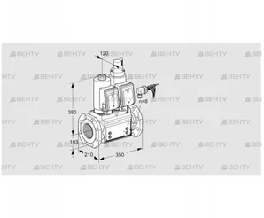 VCS8100F05NLWSRB/PPPP/PPPP (88203804) Сдвоенный газовый клапан Kromschroder