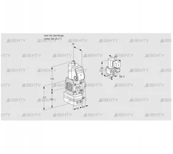 VAD1-/25R/NW-25A (88016664) Газовый клапан с регулятором давления Kromschroder