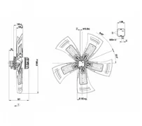 Осевой вентилятор ebmpapst A6D990AX0506