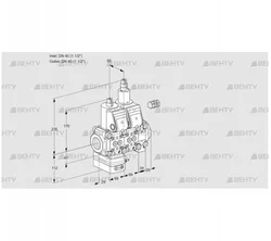 VCD2E40R/40R05D-100LVWR/PPPP/PPPP (88100817) Регулятор давления Kromschroder