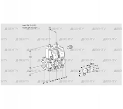 VCS1E15R/15R05NNWR/3-PP/PPPP (88105140) Сдвоенный газовый клапан Kromschroder