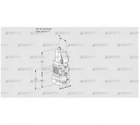 VAD1T-/25N/NQSR-100A (88031542) Газовый клапан с регулятором давления Kromschroder