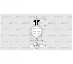 DKR 400Z03F650D (03149261) Дроссельная заслонка Kromschroder