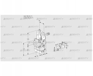 VAD125R/NW-100A (88007216) Газовый клапан с регулятором давления Kromschroder