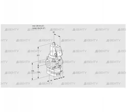 VAV3T50N/NQGRAK (88030473) Газовый клапан с регулятором соотношения Kromschroder